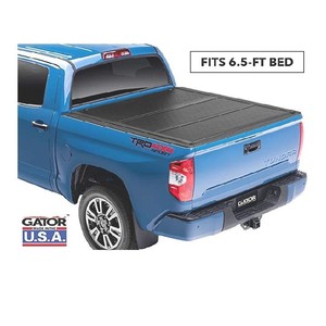 lot 1873 image: Gator EFX Hard Tri-Fold Truck Bed Tonneau Cover  GC44010  Fits 2007 - 2020 Toyota Tundra wcargo management system 6 5 Bed  Made in the USA