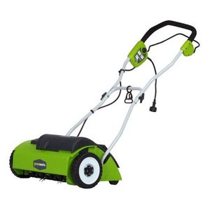 lot 1903 image: Power Dethatcher GreenWorks, Electric Lime
