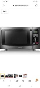 lot 1928 image: Toshiba Em131a5c-bs Microwave Oven With Smart Sensor, Easy Clean Interior, Eco