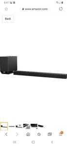 lot 1933 image: Sony ST5000 7.1.2ch 800W Dolby Atmos Soundbar with Wireless Subwoofer (HT-ST5000), Surround Sound Home Theater experience,Black