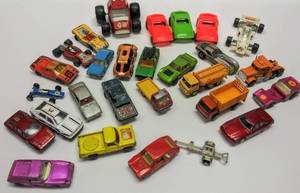 lot 5403 image: Lot of 27 Vintage Toy Cars  Multiple Brands