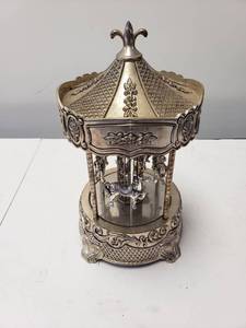 lot 9257 image: Heavy Metal Carousel Music Box