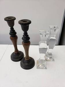 lot 9273 image: 2 Sets of Candleholders -