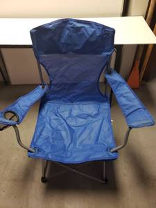 lot 9328 image: Ozark Trail Basic Mesh Folding Camp Chair with Cup Holder
