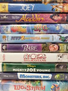 lot 9343 image: VHS Tapes 10 Misc.