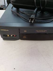 lot 9355 image: Hitachi VHS Player and Rewinder