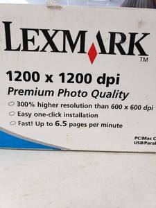 lot 9367 image: Lexmark Z22 Color Jet Printer Premium Photo Quality Never Used No Software