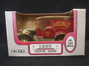 lot 5364 image: 125 Scale, Die Cast ERTL 1923 Truck Bank AGWAY Country Values Store  In Original Box  1993 Edition