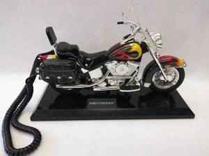 lot 5369 image: Vintage Telemania Harley-Davidson Desk Telephone  Very COOL 