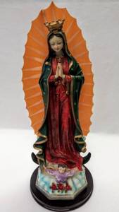 lot 5384 image: Beautiful Vintage Our Lady of Guadalupe Statue  Appx 19 Tall