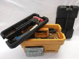 lot 5397 image: 14 W x 13 T x 9 D - Waterloo Plastic Tool Box & Contents