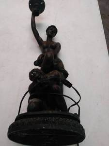 lot 8031 image: Statue Lamp (Tested)