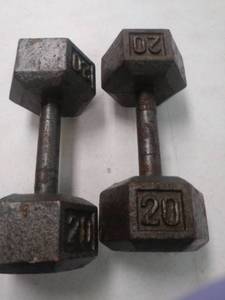 lot 8055 image: Weights 2  20lbs.