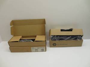 lot 1163 image: Lot of 4 LCD Speakers, HP and Lenovo