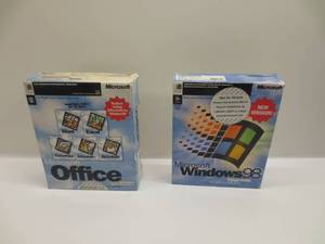 lot 1169 image: Microsift Windows 98 and Office for Windows 95
