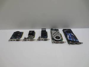 lot 1214 image: Lot of 5 Video Cards