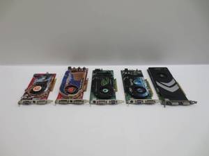 lot 1218 image: Lot of 5 Video Cards