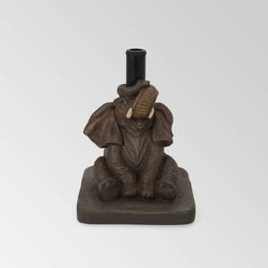lot 2618 image: Christopher Knight Home 312372 Willena Elephant Umbrella Base, Gray