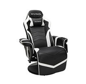 lot 2622 image: Racing Style Gaming Recliner Chair White - RESPAWN