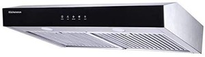 lot 2629 image: Range Hood 30 inch,Kitchenexus Stainless Steel Touch Screen Display Ductedductless Under Cabinet Black Kitchen Vent Hood with LED Lighting and Hybrid Stainless Steel Filters 300CFM T-16JA