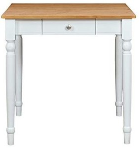lot 2649 image: Amazon Brand �� Ravenna Home Traditional Dining Table 29H, White and Rustic Honey Pine