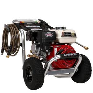 lot 2653 image: SIMPSON Cleaning ALH3228-S Aluminum Gas Pressure Washer Powered by HONDA GX200 3400 PSI at 2.5 GPM