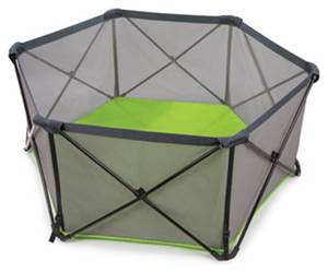 lot 2667 image: Summer Pop ��n Play Portable Playard, Green �� Lightweight Play Pen for Indoor and Outdoor Use �� Portable Playard with Fast, Easy and Compact Fold