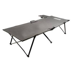lot 2668 image: Coleman Extra Wide, Pack Away Camping Cot with Side Table