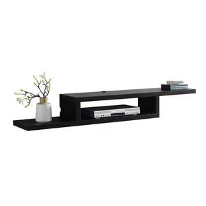 lot 2674 image: Martin Furniture 60 Asymmetrical Wall Mounted AV Console, 60inch, Black