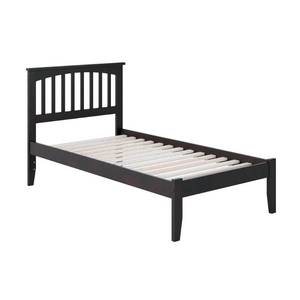 lot 2680 image: Atlantic Furniture Mission Platform Bed with Open Foot Board, Twin, Espresso