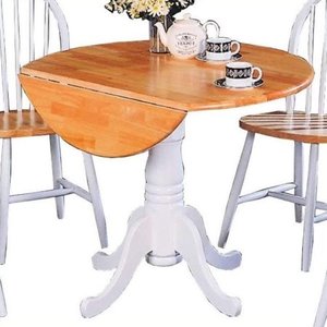 lot 2691 image: Coaster Home Furnishings 4241 Country Dining Table, top Natural and White