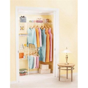 lot 2696 image: Rubbermaid Complete Closet Organizer
