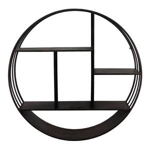 lot 2719 image: FirsTime & Co. Brody Industrial Circular Shelf, 27.5 Diameter x 6 Depth, Metallic Gray