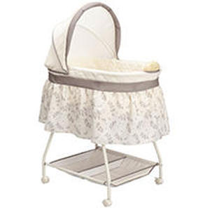 lot 2742 image: Delta Children Products Sweet Beginnings Bassinet, Falling Leaves