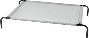 lot 2750 image: AmazonBasics Cooling Elevated Pet Bed, Large (51 x 31 x 8 Inches), Grey