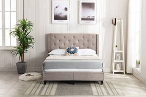 lot 2783 image: Queen size headboard footboard side rails