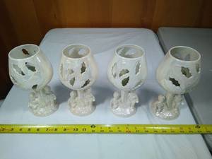lot 34 image: 4 candle holders