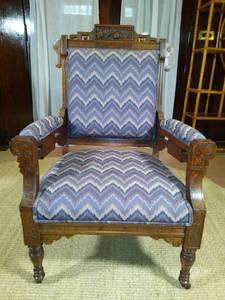 lot 53 image: Victorian Eastlake Parlor like seat