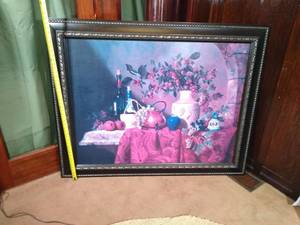 lot 61 image: Huge framed art