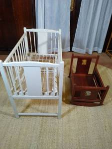 lot 64 image: Antique cribs