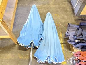 lot 5625 image: (2) Patio Umbrellas