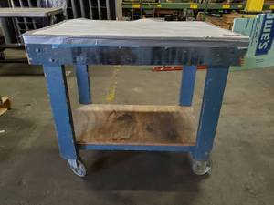 lot 5671 image: Rolling Wood Cart