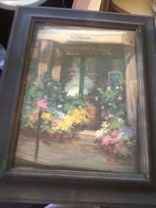 lot 8254 image: Vintage Style Painting-21x17