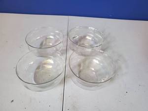 lot 8288 image: Lot of 4 Opalescent Ice Cream Dishes