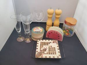 lot 8293 image: Lot of Kitchen Fanswa Decor