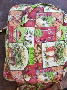 lot 8301 image: Kitchen Decor Chair Covers with String