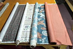 lot 6226 image: This Lot Contains (4) NICE 56 Rolls of Design Fabric, Interior Fabric Design