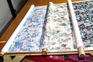 lot 6232 image: This Lot Contains 3 Rolls, Colorful Gorgeous Patterns By Elizabeth Seabrook, Amin Kalaf Original Design, TPSA Designs