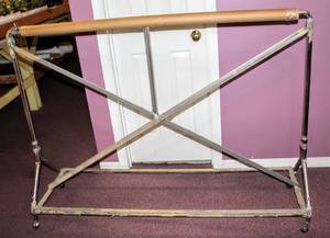lot 6298 image: Commercial Material Quilting Cart on Casters,45 Tall x 62 Long x 21