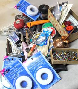 lot 6280 image: This Lot Contains TONS of Sewing Accessories NEW and Used items, lots of surprises in this one